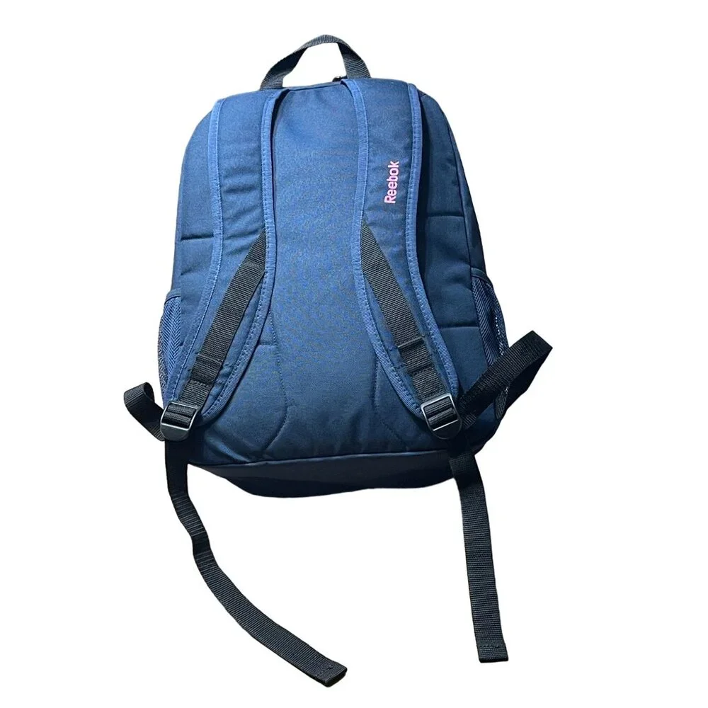 Reebok Backpack With Side Mesh Pockets & Neon Yellow Interior - Picture 2 of 12